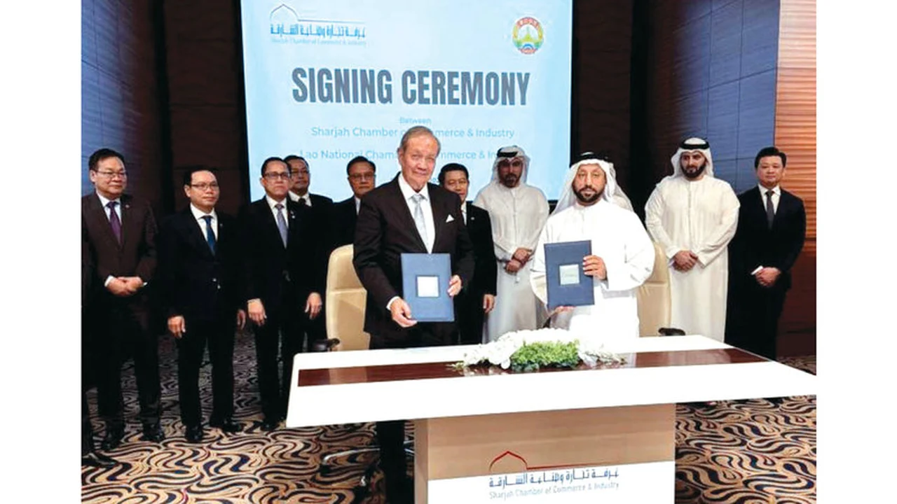 شراكة مستدامة.. اتفاقية تعاون جديدة تجمع بين مجتمعي الأعمال في الشارقة ولاوس